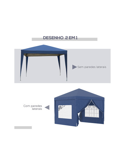 imagem de Tenda de Exterior Azul4