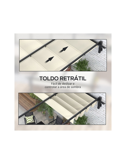 imagem de Pérgola de Parede Creme branco5