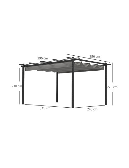 imagem de Pérgola de Jardim Cinzento3