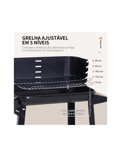 imagem de Barbecue a Carvão Preto4