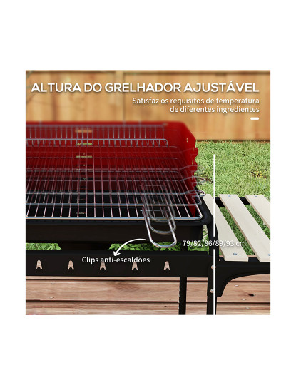 imagem de Barbecue a Carvão Vermelho e Preto5