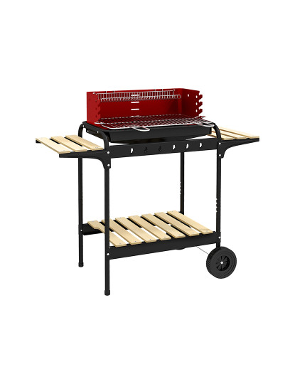 imagem de Barbecue a Carvão Vermelho e Preto1