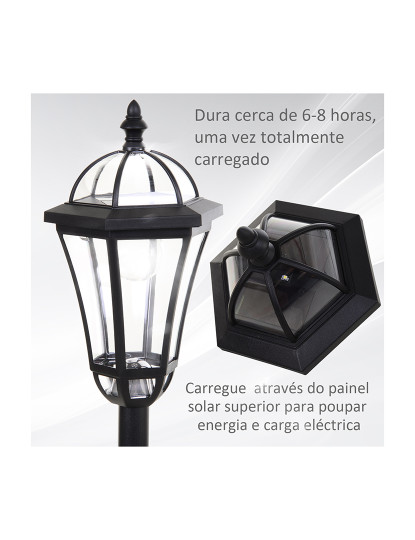 imagem de Conjunto de Candeeiros Solares Preto5