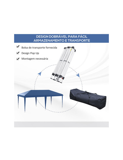 imagem de Tenda Dobrável Azul4