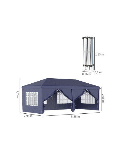 imagem de Tenda para Festas Azul3