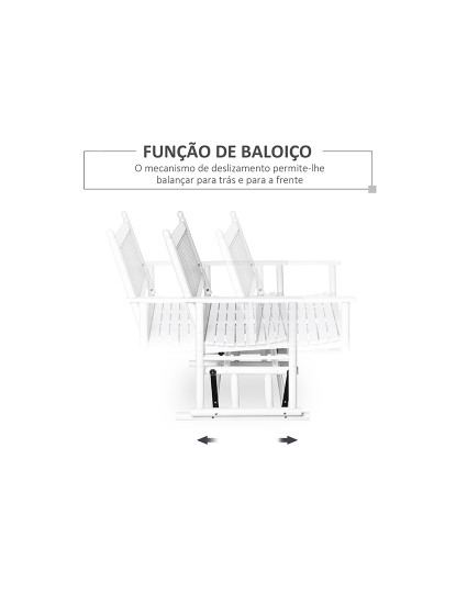 imagem de Banco Baloiço Jardim Branco4