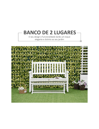 imagem de Banco Baloiço Jardim Branco5