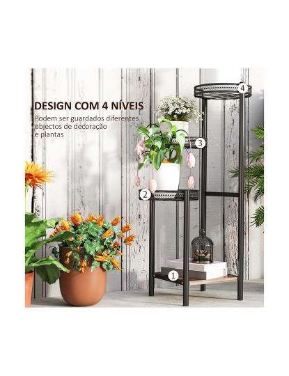 imagem de Suporte para Plantas Preto4