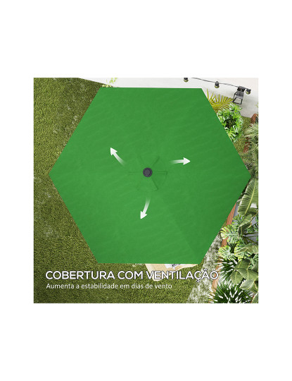 imagem de Toldo de Substituição para Chapéu de Sol Verde5