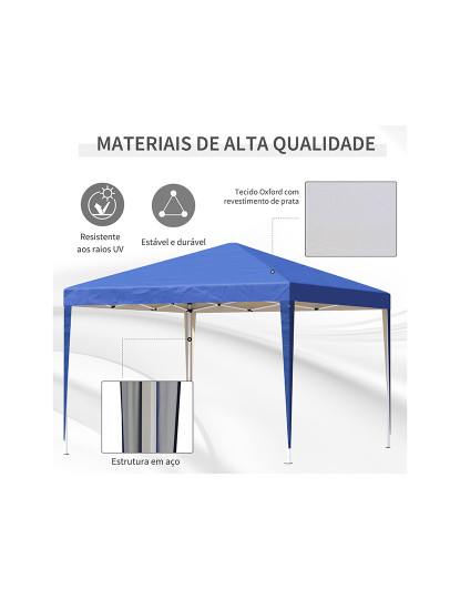 imagem de Tenda Dobrável Azul4