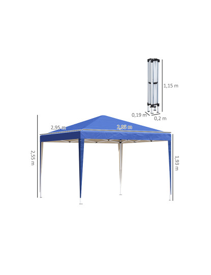 imagem de Tenda Dobrável Azul3