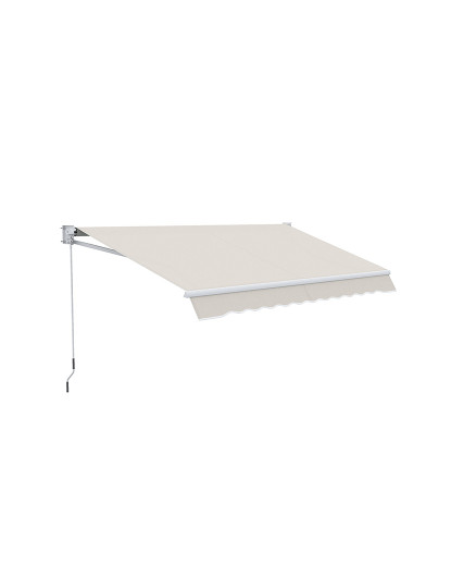 imagem de Toldo Manual Retrátil Creme branco1