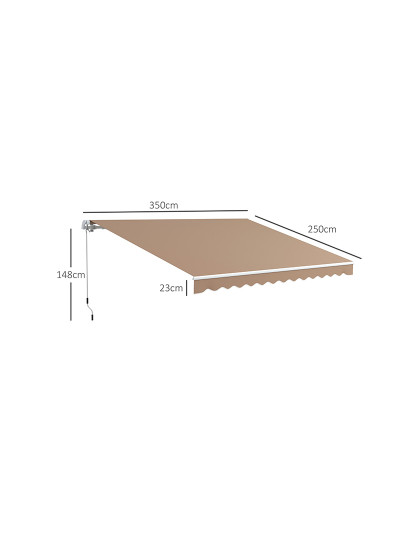 imagem de Toldo Manual Castanho3