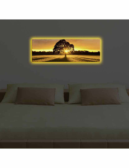 imagem de Pintura Decorativa Tela com iluminação led Multicor3