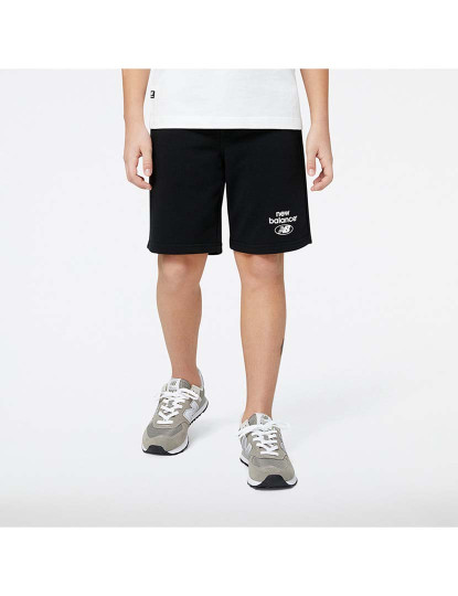 imagem de Calções Kids Essentials Reimagined French Terry Short Preto1