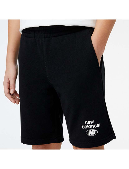 imagem de Calções Kids Essentials Reimagined French Terry Short Preto4