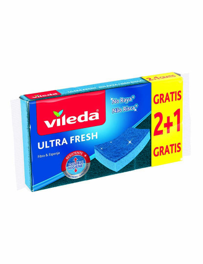 imagem de  ESFREGÃO ESPONJA ULTRA FRESH NÃO RISCA 2+1 GRÁTIS1