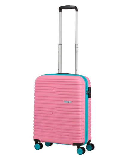 imagem de Mala de Cabine 4 rodas 55cm 96G Wavestream Rosa/Turquesa2