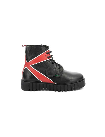 imagem de Botim/Bota Senhora Kick Fabulous Preto Vermelho1