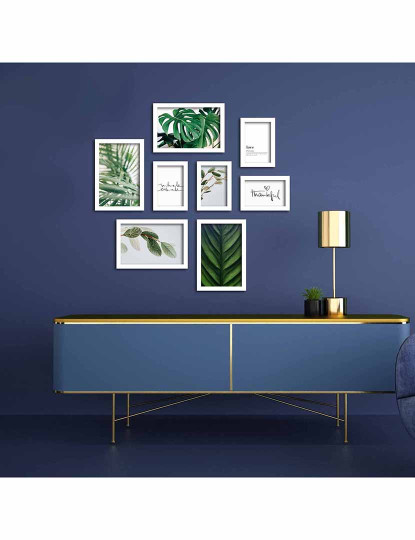 imagem de Pintura MDF Emoldurada Decorativa 8 Peças 1