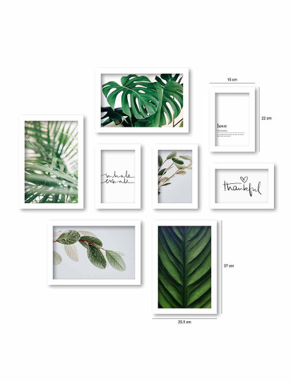imagem de Pintura MDF Emoldurada Decorativa 8 Peças 4