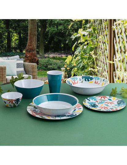 imagem de Prato Fundo Quid Selva Verde Plástico 20 cm Pack 6x3