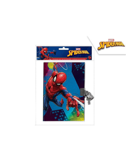 imagem de Diário Com Cadeado Spiderman1