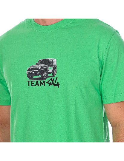 imagem de Pijama De Verão Homem Verde E Azul Marinho3