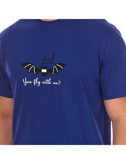 imagem de Pijama De Verão Homem Azul Marinho3