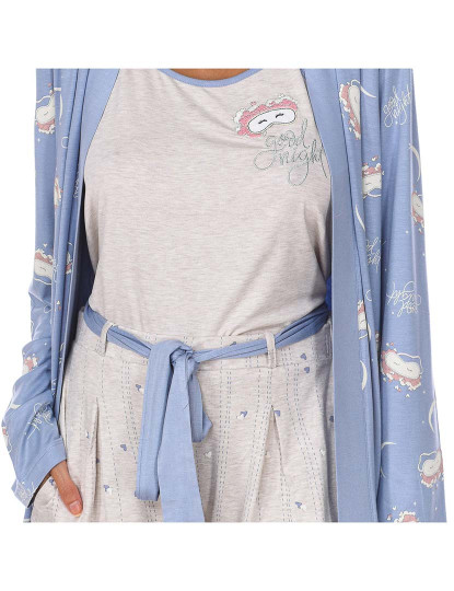 imagem de Pijama 3 Peças Senhora Azul Estampado Estampado3