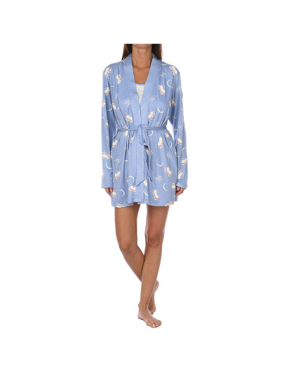 imagem de Pijama 3 Peças Senhora Azul Estampado Estampado1