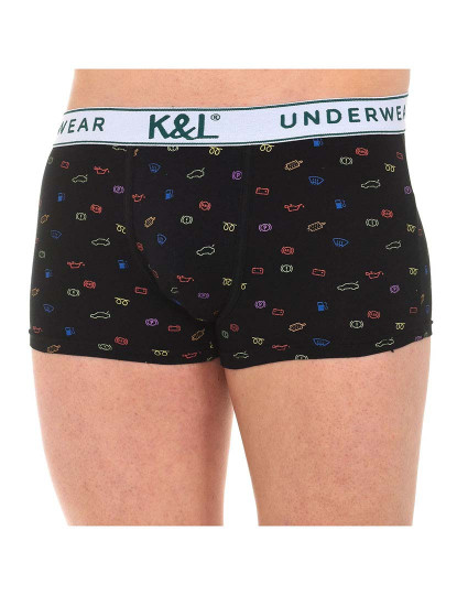 imagem de Pack-2 Boxers Homem Preto Estampado1