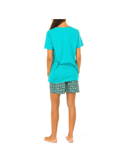 imagem de Pijama Manga Curta Senhora Estampado Verde 4