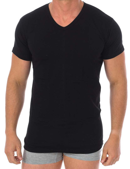 imagem de T-shirt M. Curta interior Homem Preto1