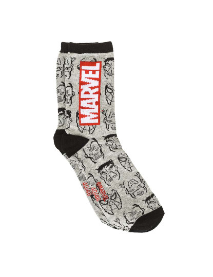 imagem de Meias Marvel Homem Cinza1