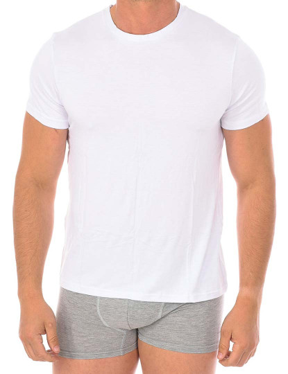 imagem de T-shirt sem Mangas Interior Homem Branco1