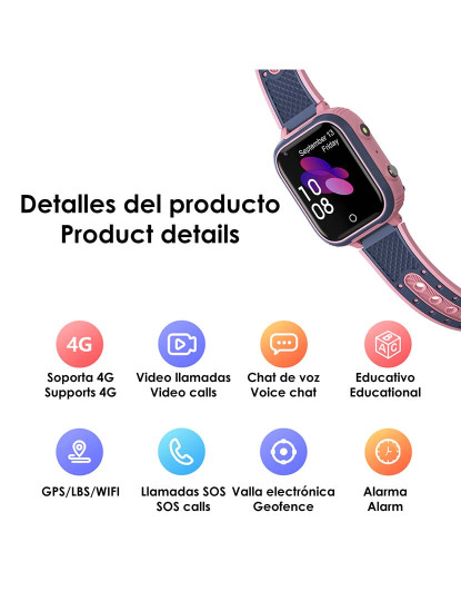 imagem de Smartwatch Kids LT21 Rosa1