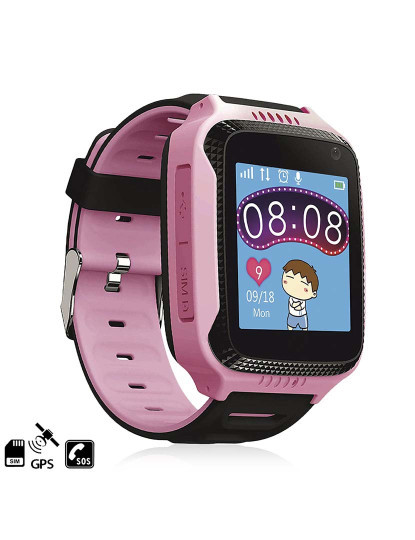 imagem de Smartwatch GPS localizador Q529 Rosa 1