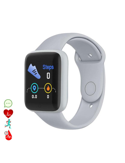 imagem de Smartband AK-Y68 Cinza1