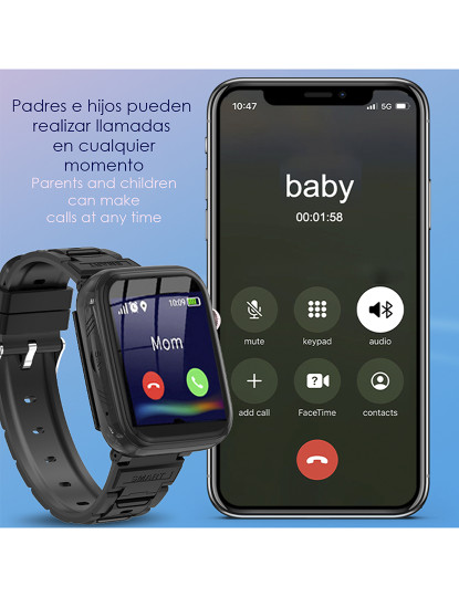 imagem de Smartwatch Kids T45 Preto4