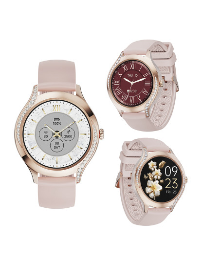 imagem de Smartwatch T214 Dourado Rosa4