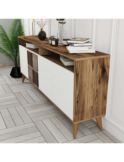 imagem de Aparador Walnut Branco4