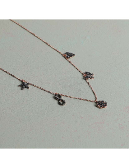 imagem de Colar Rosa Dourado1