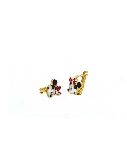 imagem de Brincos Dourado, Vermelho e Preto2