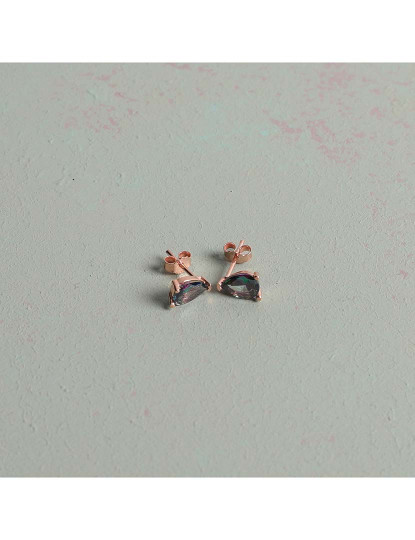 imagem de Brincos Rosa Dourado e Roxo1