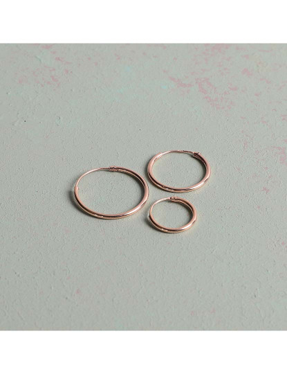 imagem de Conjunto Brincos Rosa Dourado1