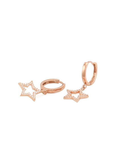 imagem de Brincos Rosa Dourado3