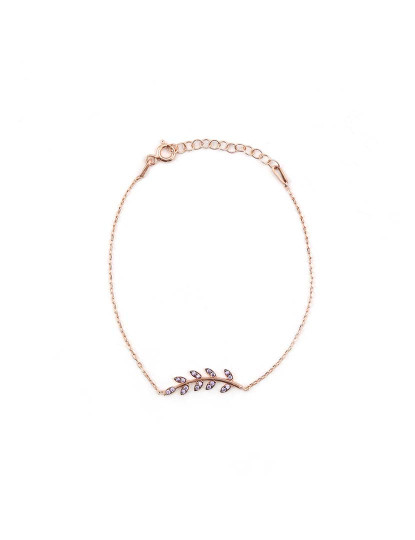 imagem de Pulseira Rosa Dourado e Roxo2