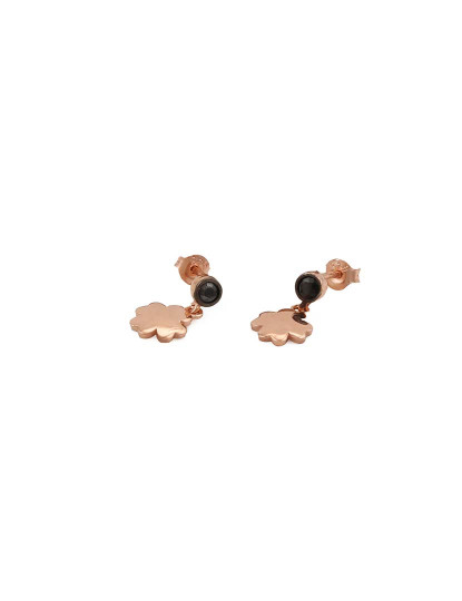 imagem de Brincos Preto e Rosa Dourado3