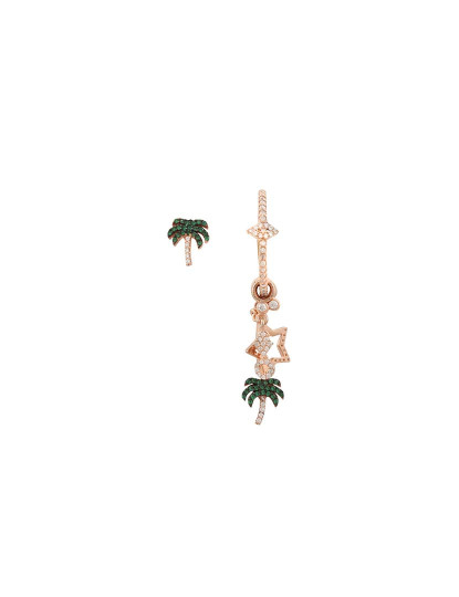 imagem de Brincos Rosa Dourado e Verde2